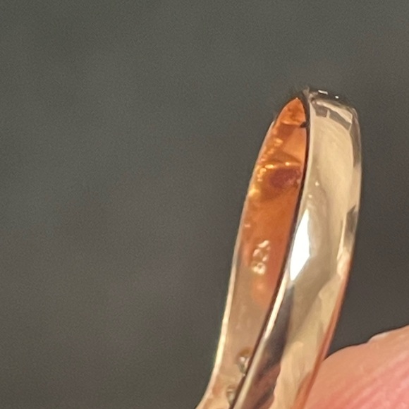 New Size 7 genuine, pink tourmaline and white CZ sterling ring - Picture 5 of 7